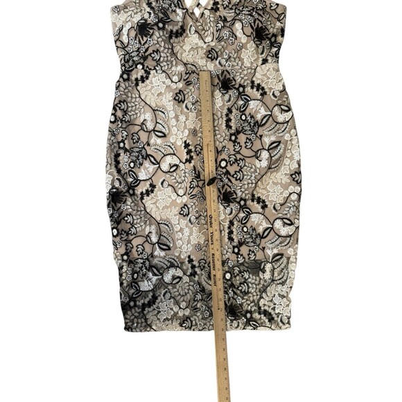 Marciano Los Angeles Womens Sz 14 Sequin Floral ￼Lace Overlay Dress - Picture 5 of 6